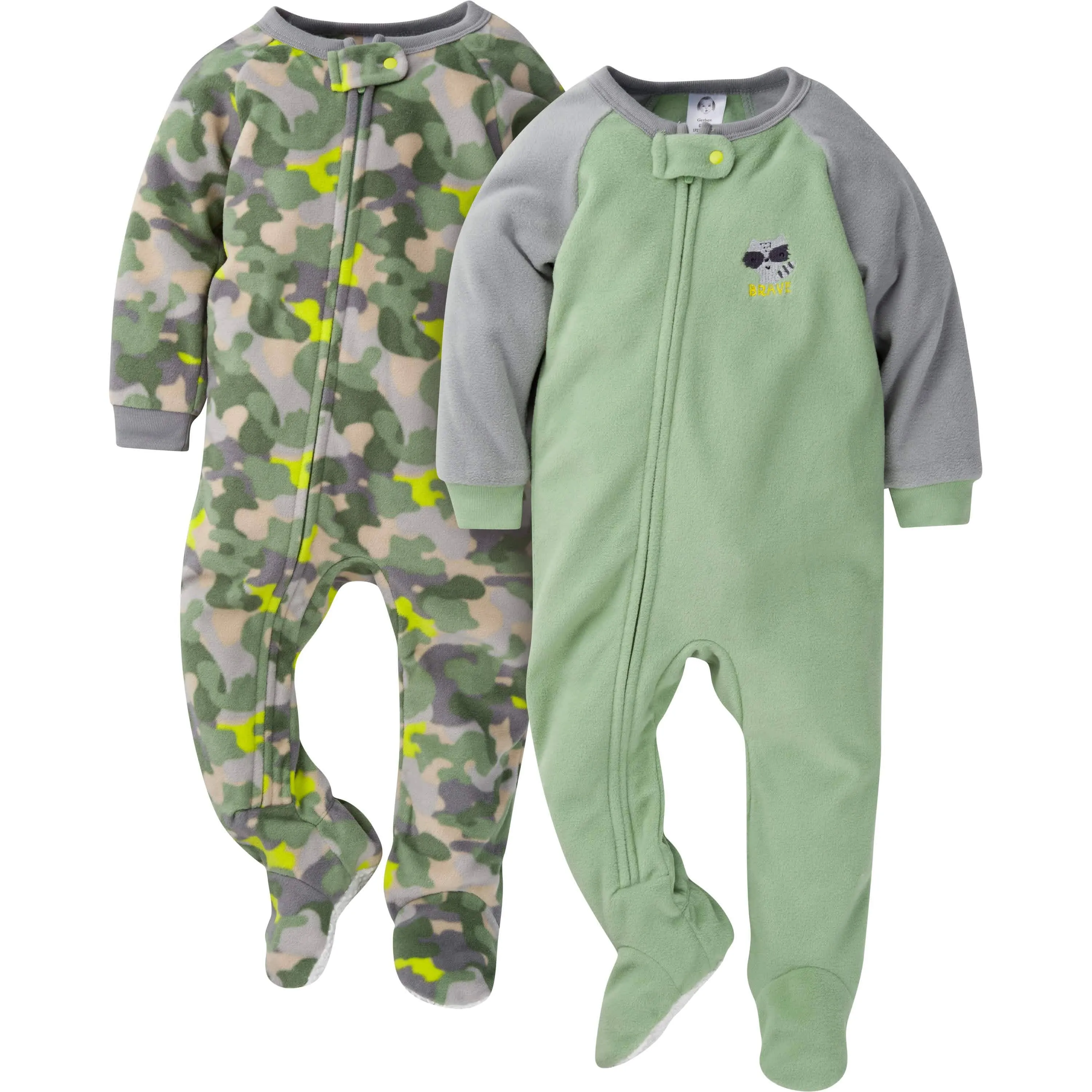 2-Pack Baby & Toddler Boys Camo Fleece Pajamas