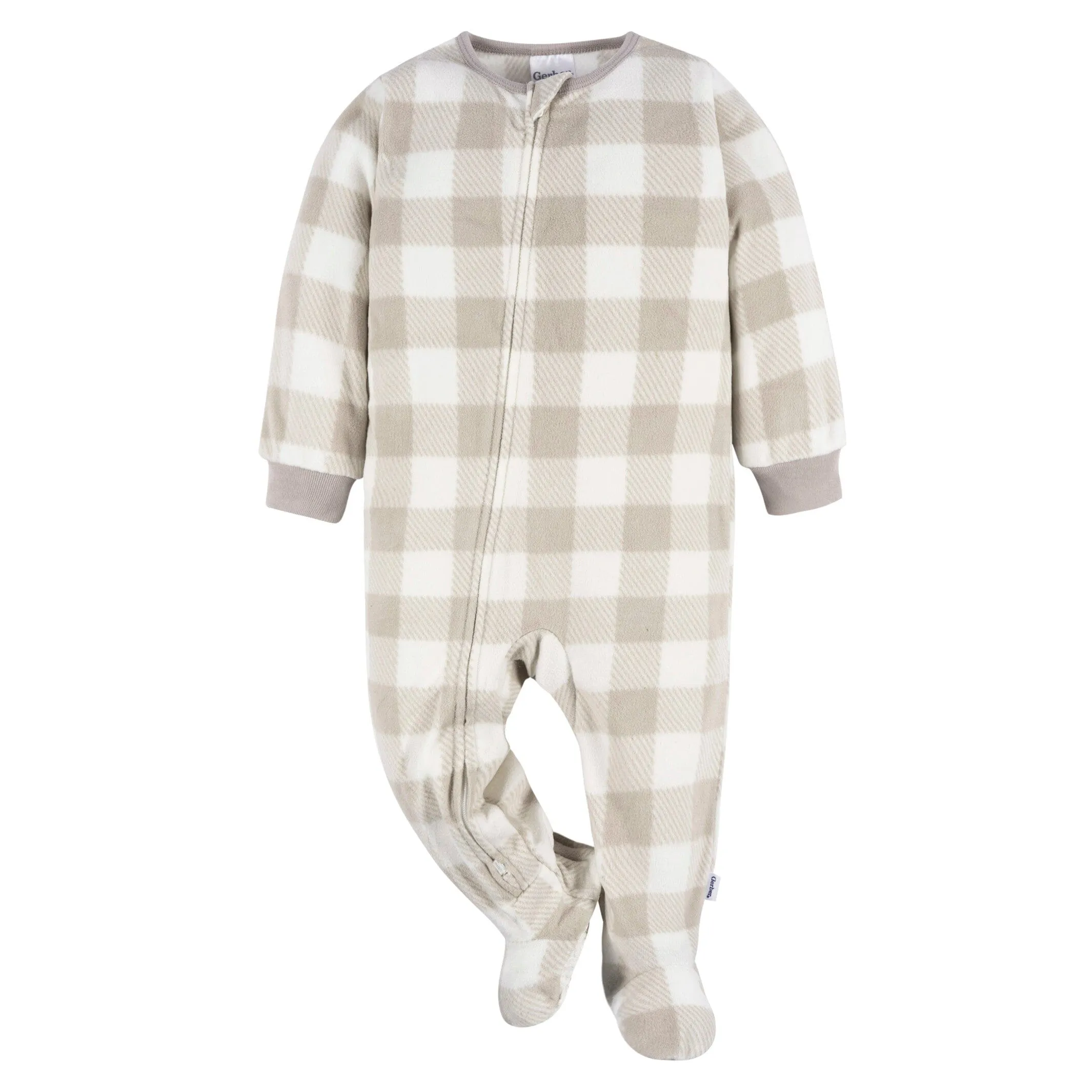 2-Pack Baby & Toddler Neutral Moons Fleece Pajamas