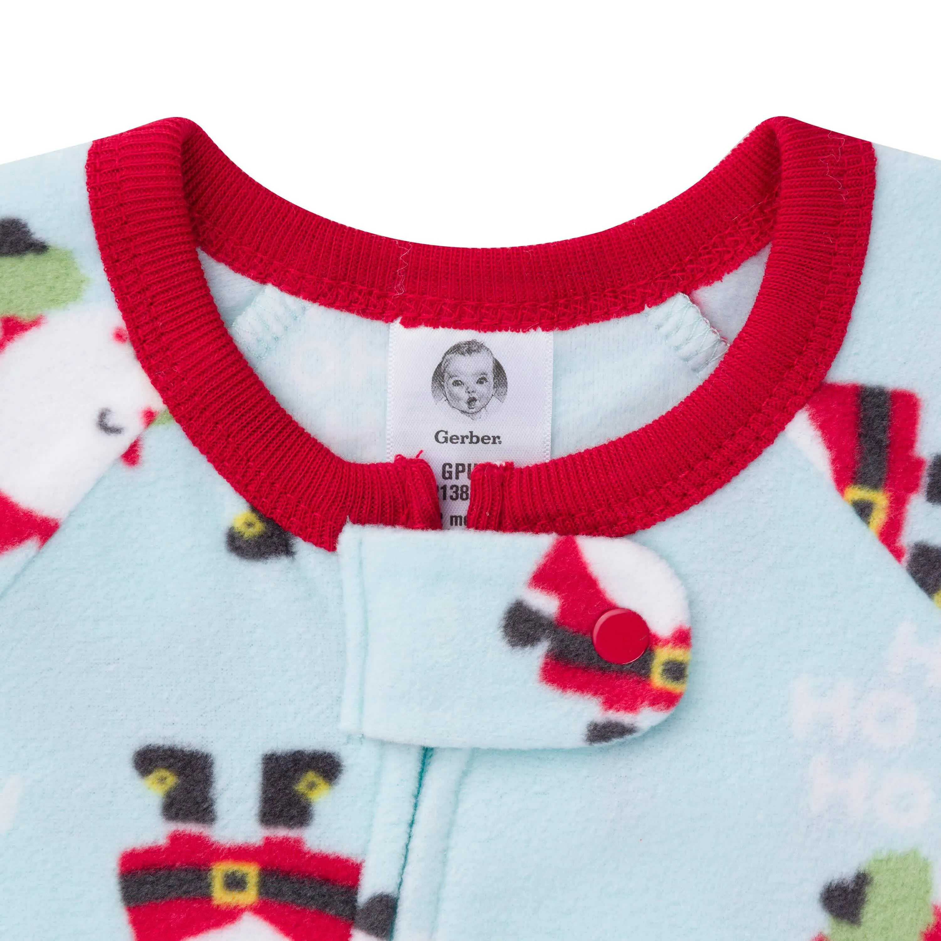 2-Pack Baby & Toddler Neutral Santa Fleece Pajamas