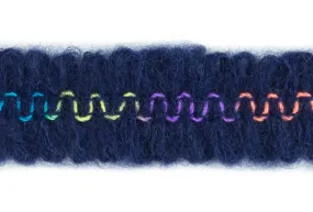 5/8" Navy Blue Fuzzy Trim