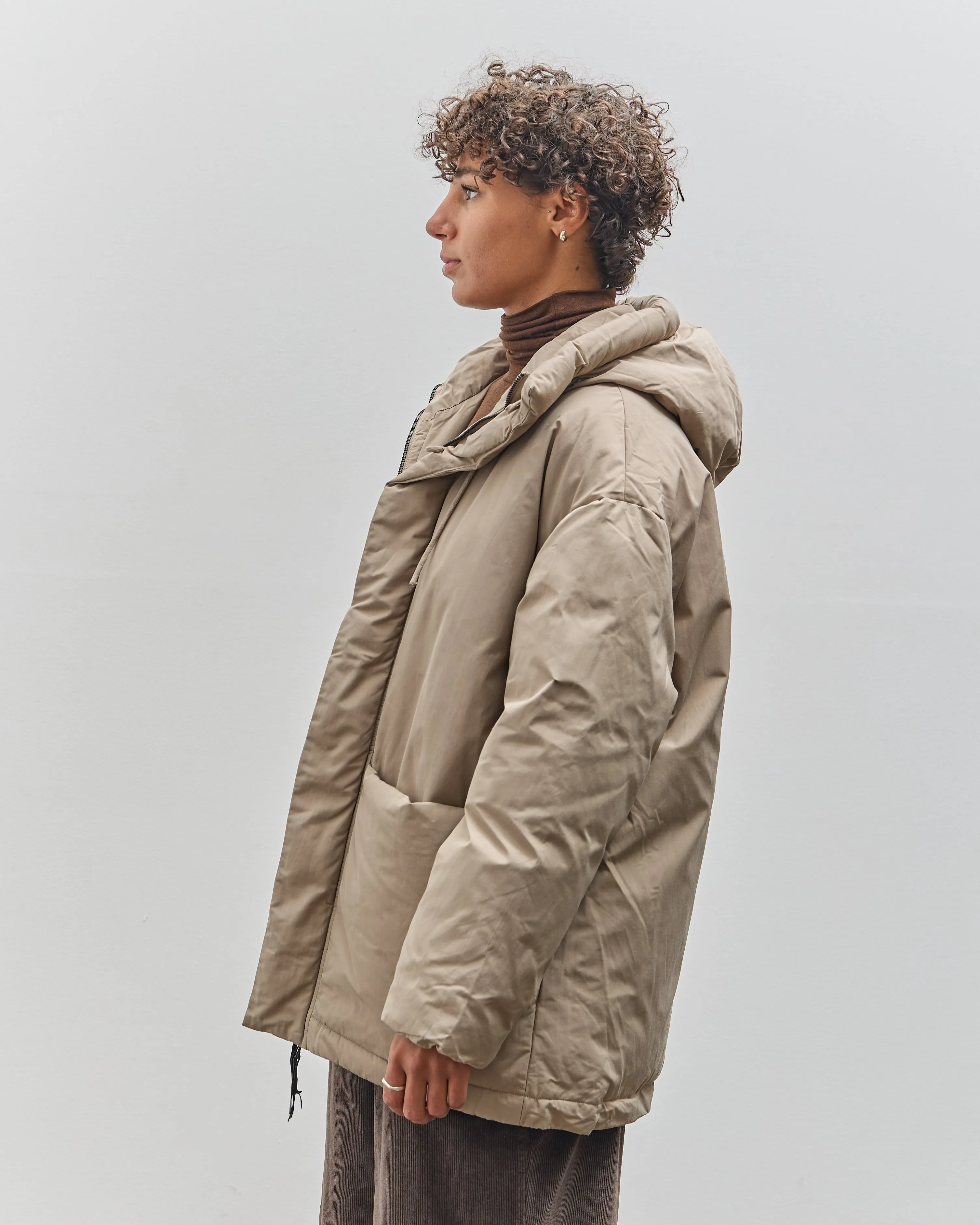 7115 by Szeki Hooded Puffer, Taupe