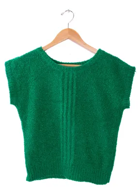 90s Beldoch Petites Green Sweater Top