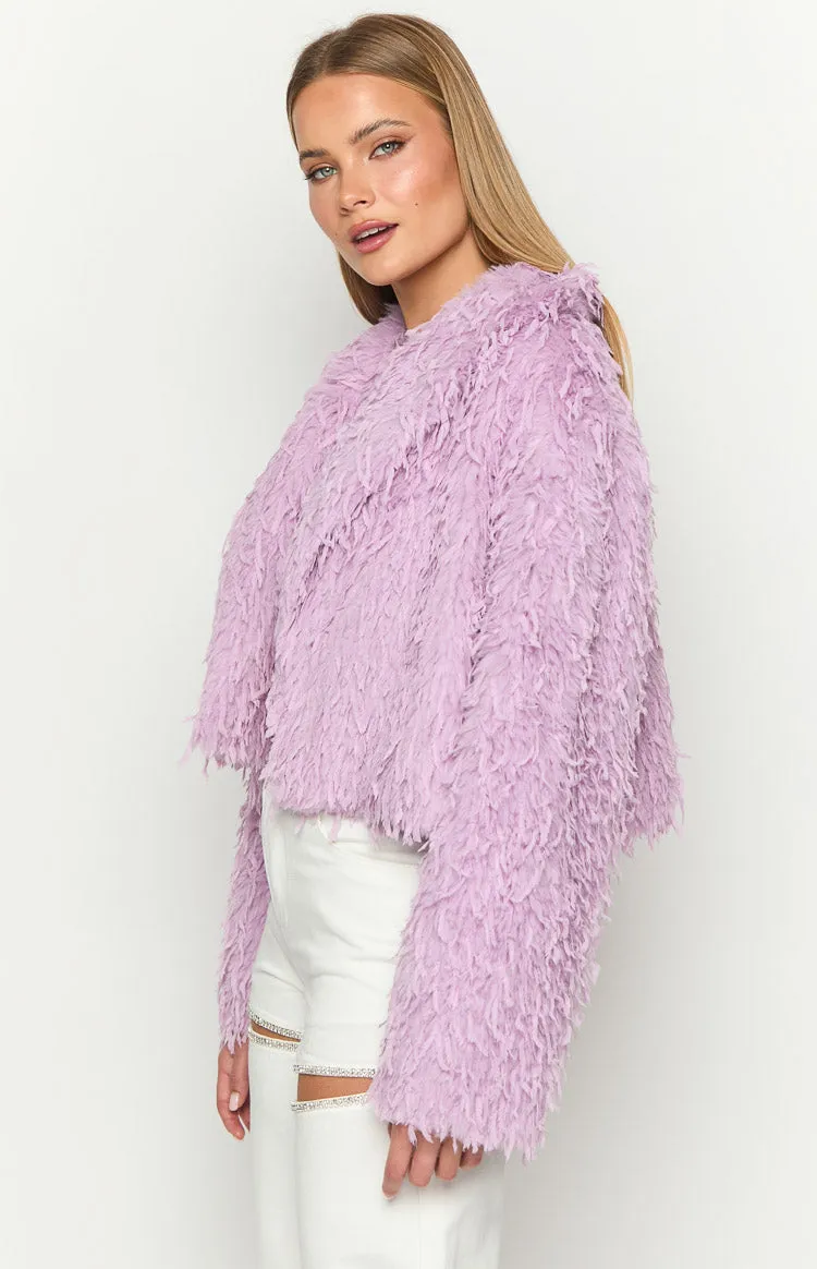 Amy Purple Fringe Jacket