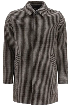 A.P.C. Flynn Checked Mid-Length Coat