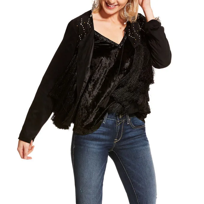 ARIAT BLACK FRINGING JACKET