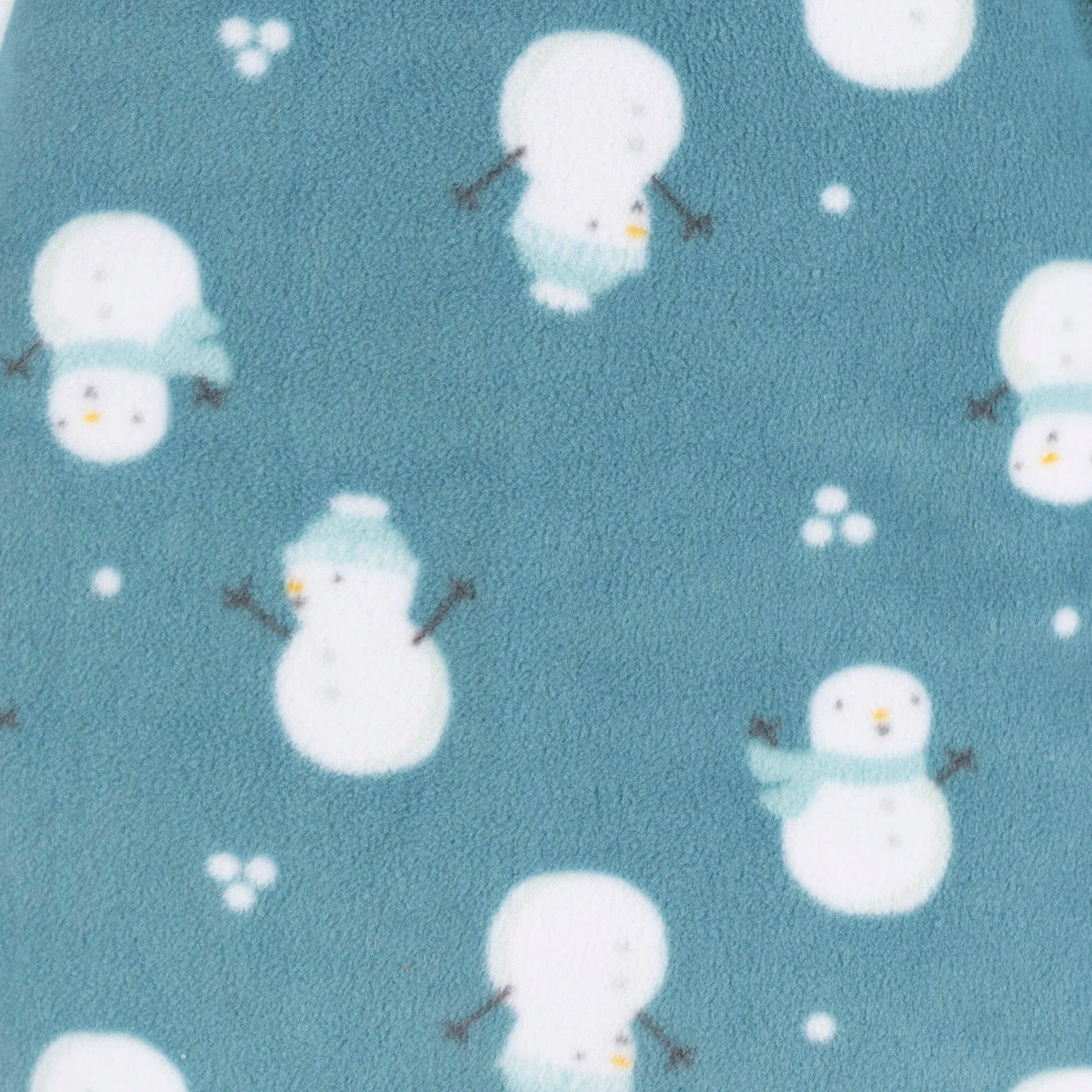 Baby & Toddler Neutral Snowman Footed Fleece Pajamas