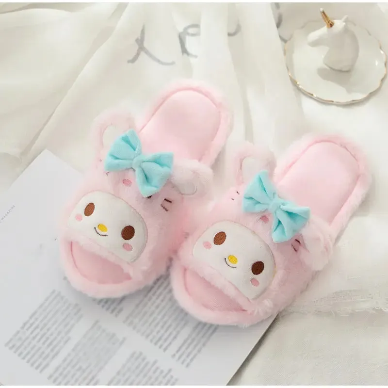 BEAUTIFUL FURY PLUSH SLIPPERS FOR WINTER