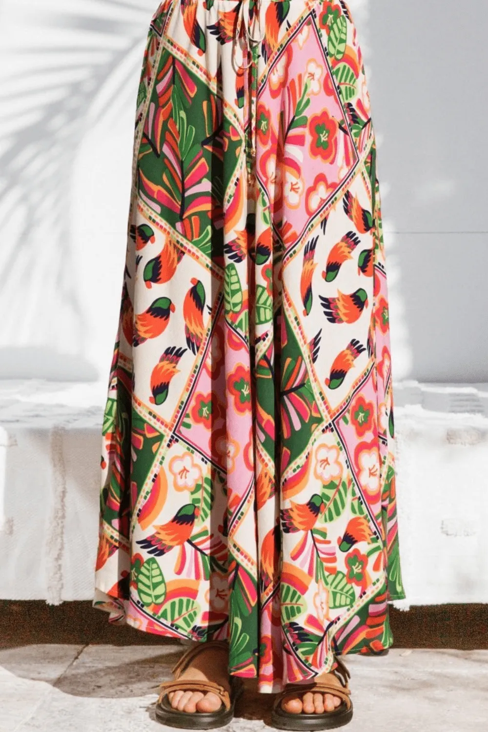 Calista Hi-Lo Maxi Skirt - Rosella