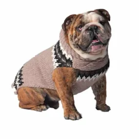 Chilly Dog Sweater Tan Fairisle SALE