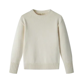 CLASSIC KNIT SWEATER-IVORY