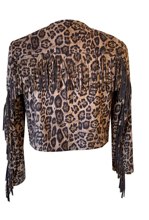 CLEOPATRA LEOPARD FRINGE HOUSE