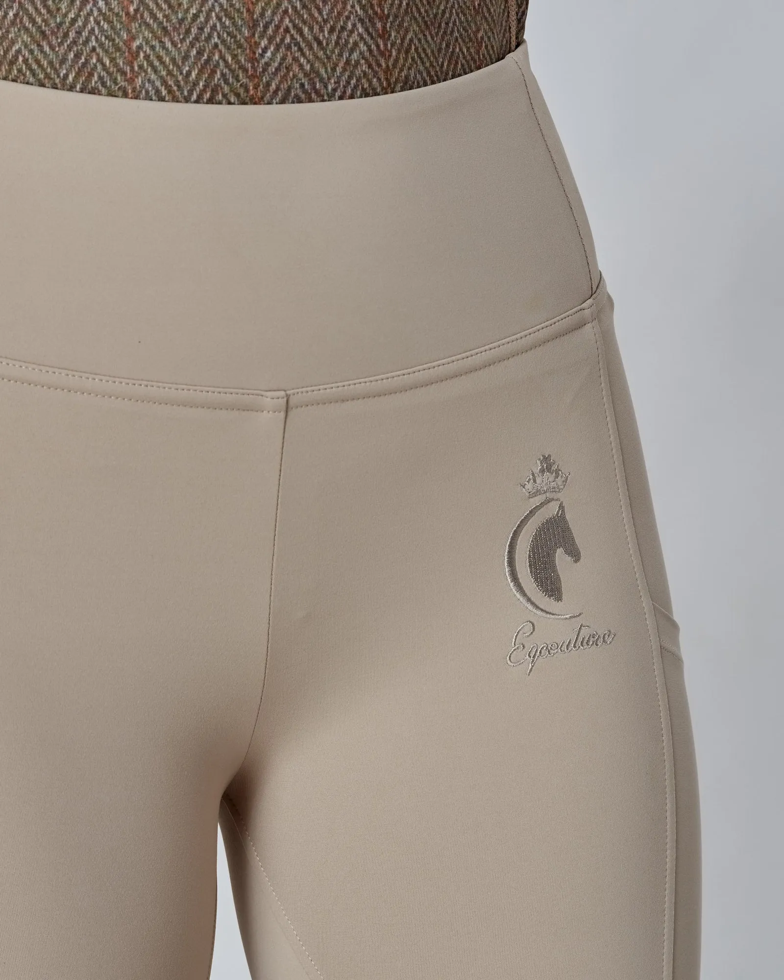 Competition Beige Riding Leggings - No grip - HUNTER BEIGE