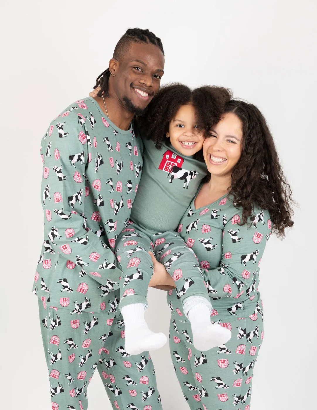 Cow Matching Family Pajama Set