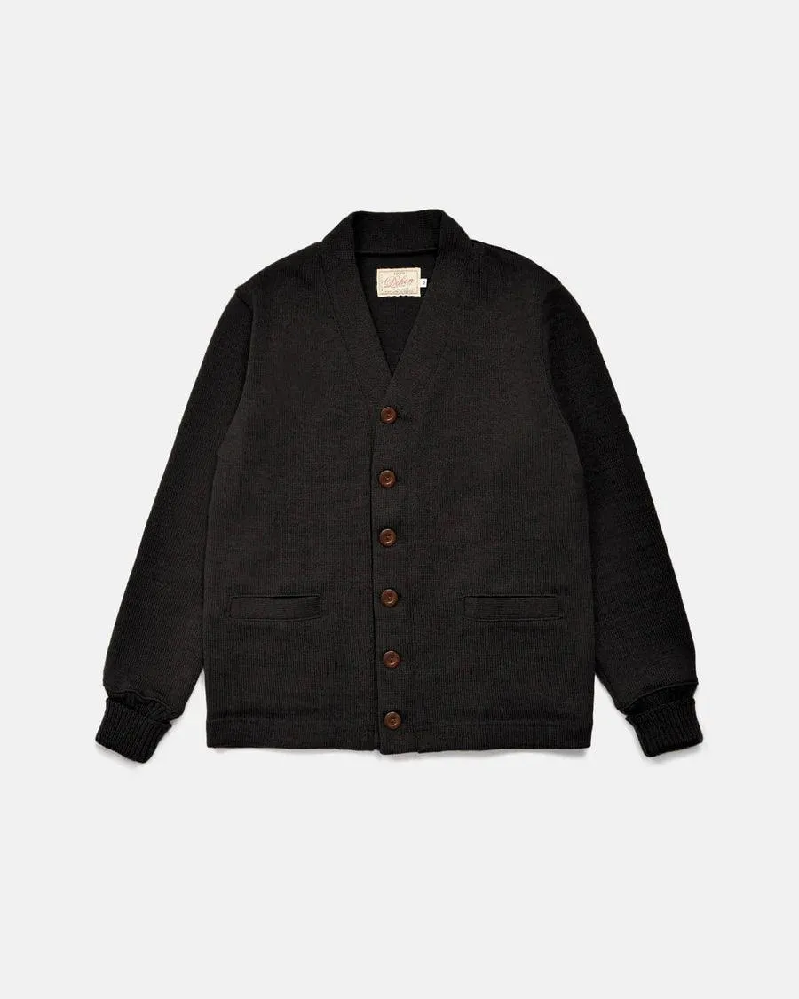 Dehen 1920 Classic Cardigan - Black