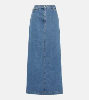 Denim maxi skirt MAGDA BUTRYM, blue