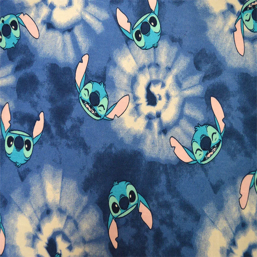 Disney's Lilo and Stitch Blue Tie Dye Jogger Lounge Pants