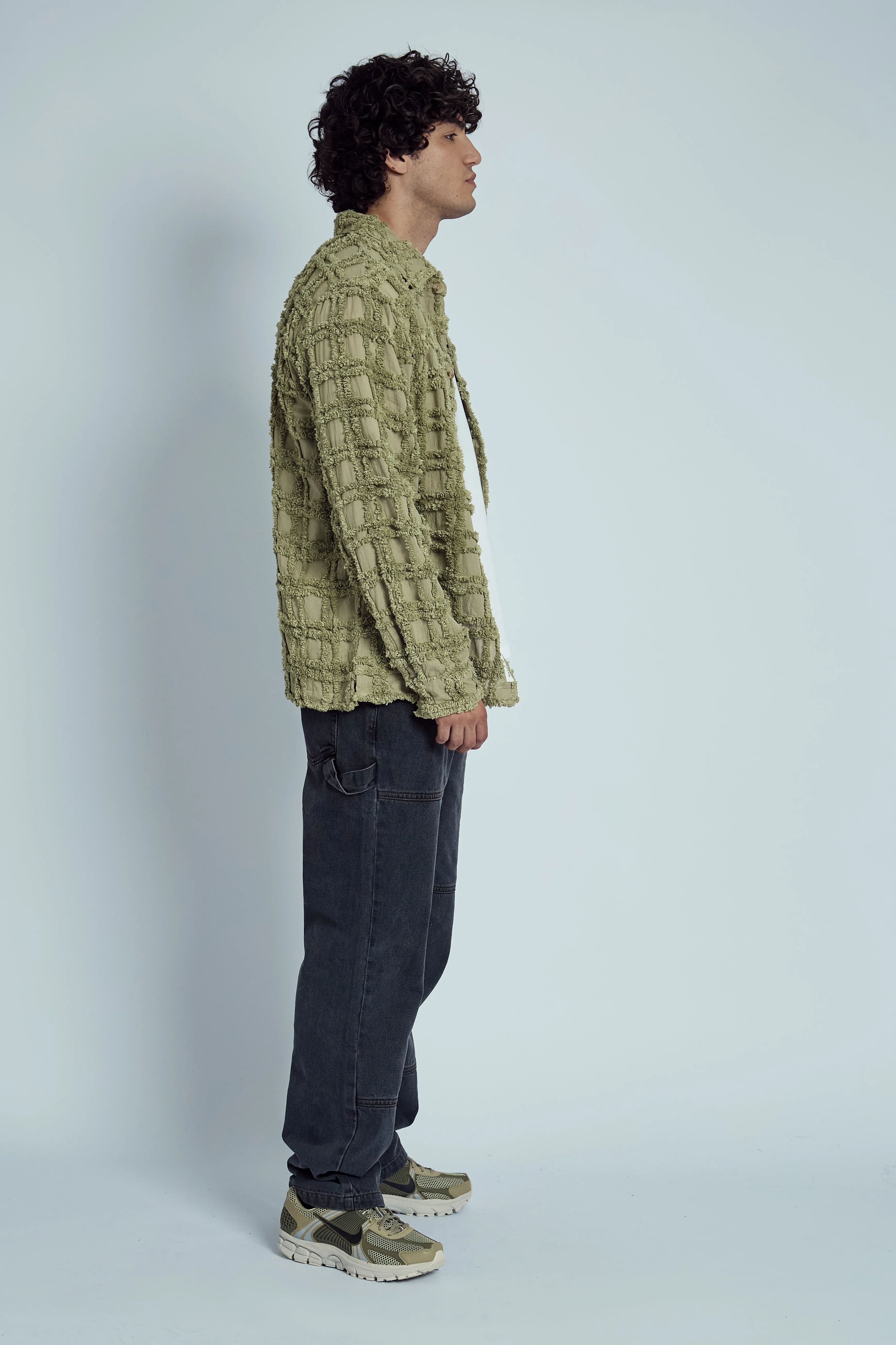 DURST FRINGE TEXTURED JACQUARD OVERSHIRT