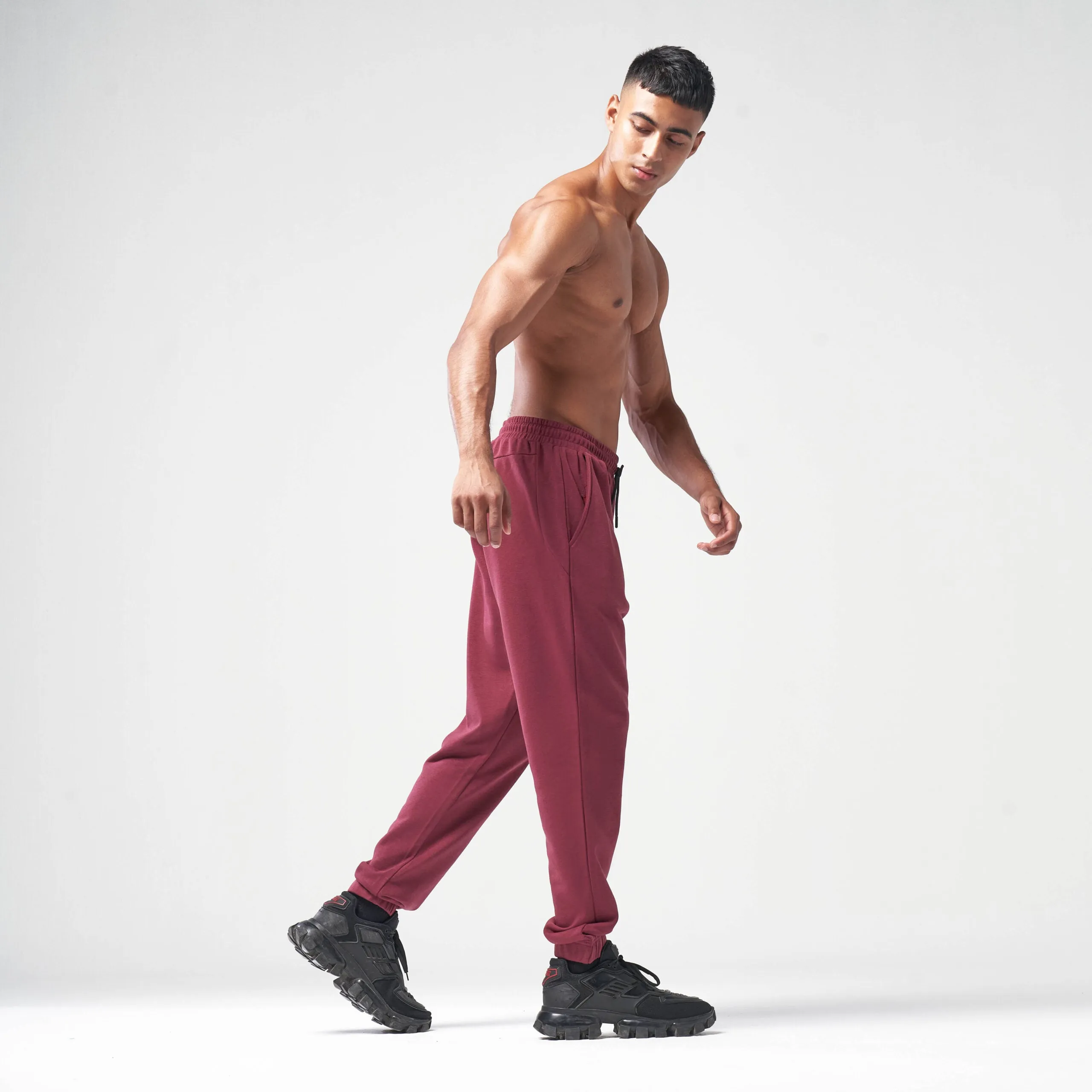 Essential Jogger Pants - Burgundy