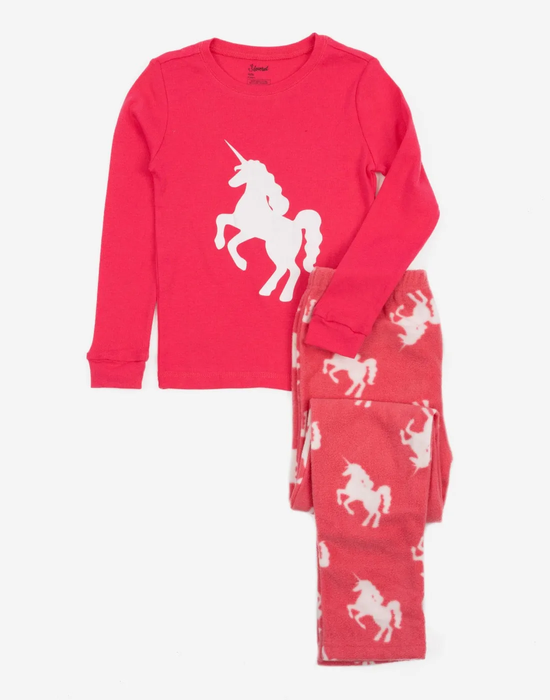 Fleece Animal Print Pajamas