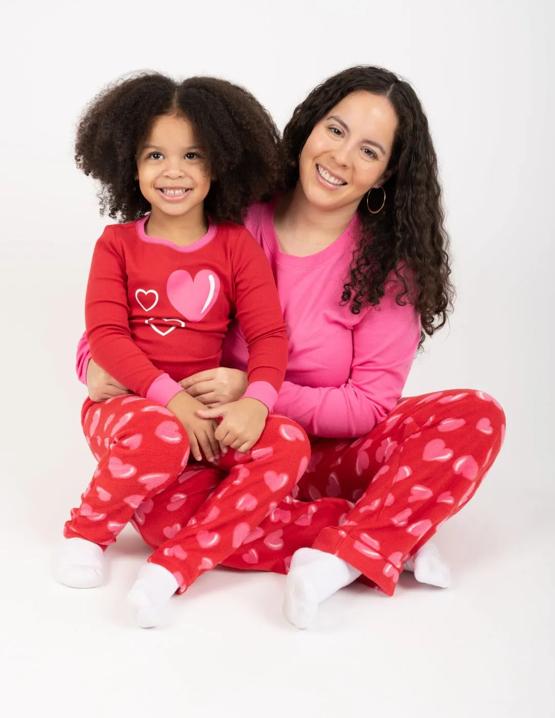 Hearts Matching Family Pajama Set