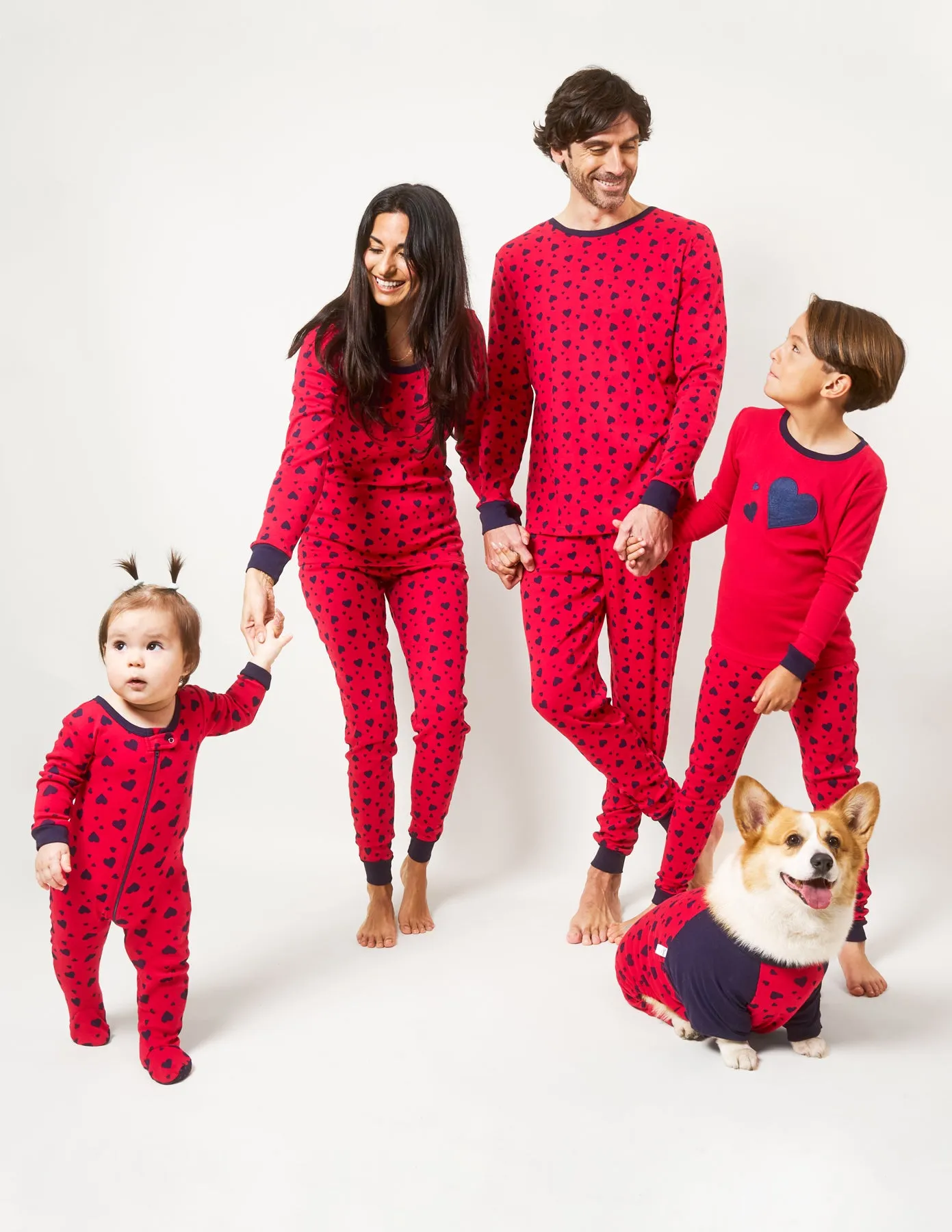 Hearts Matching Family Pajama Set