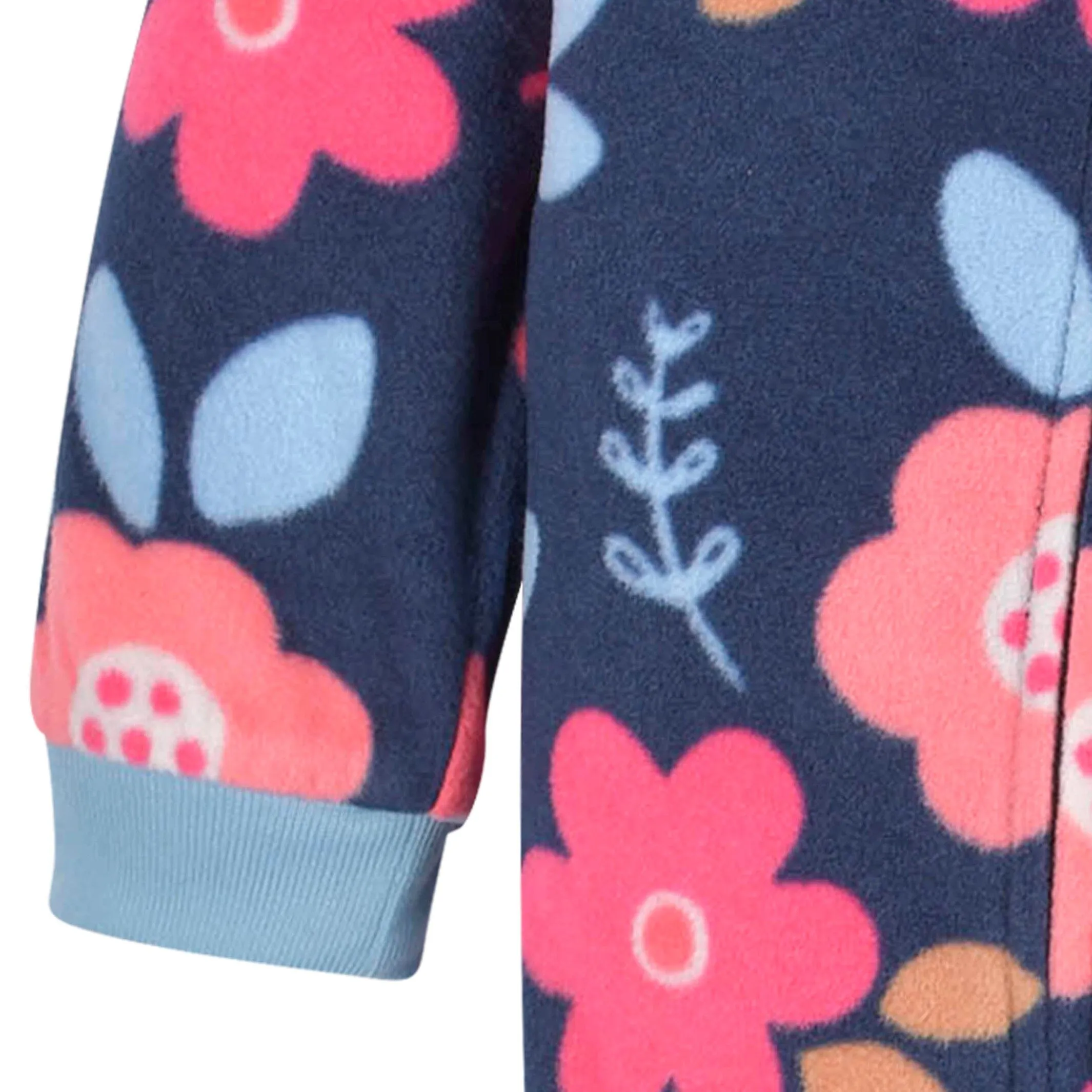 Infant & Toddler Girls Floral Fleece Pajamas