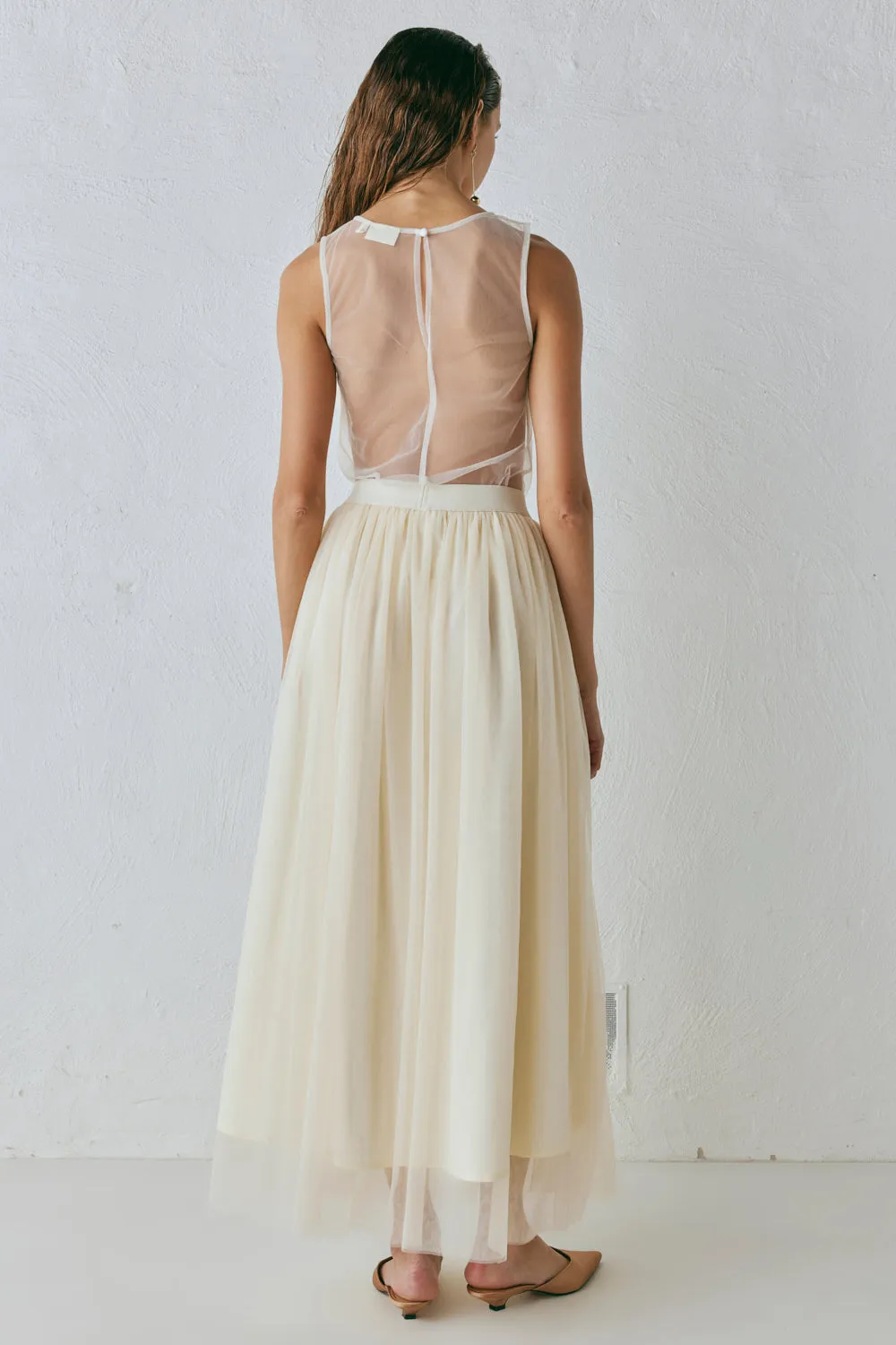 Irina Maxi Skirt Cream