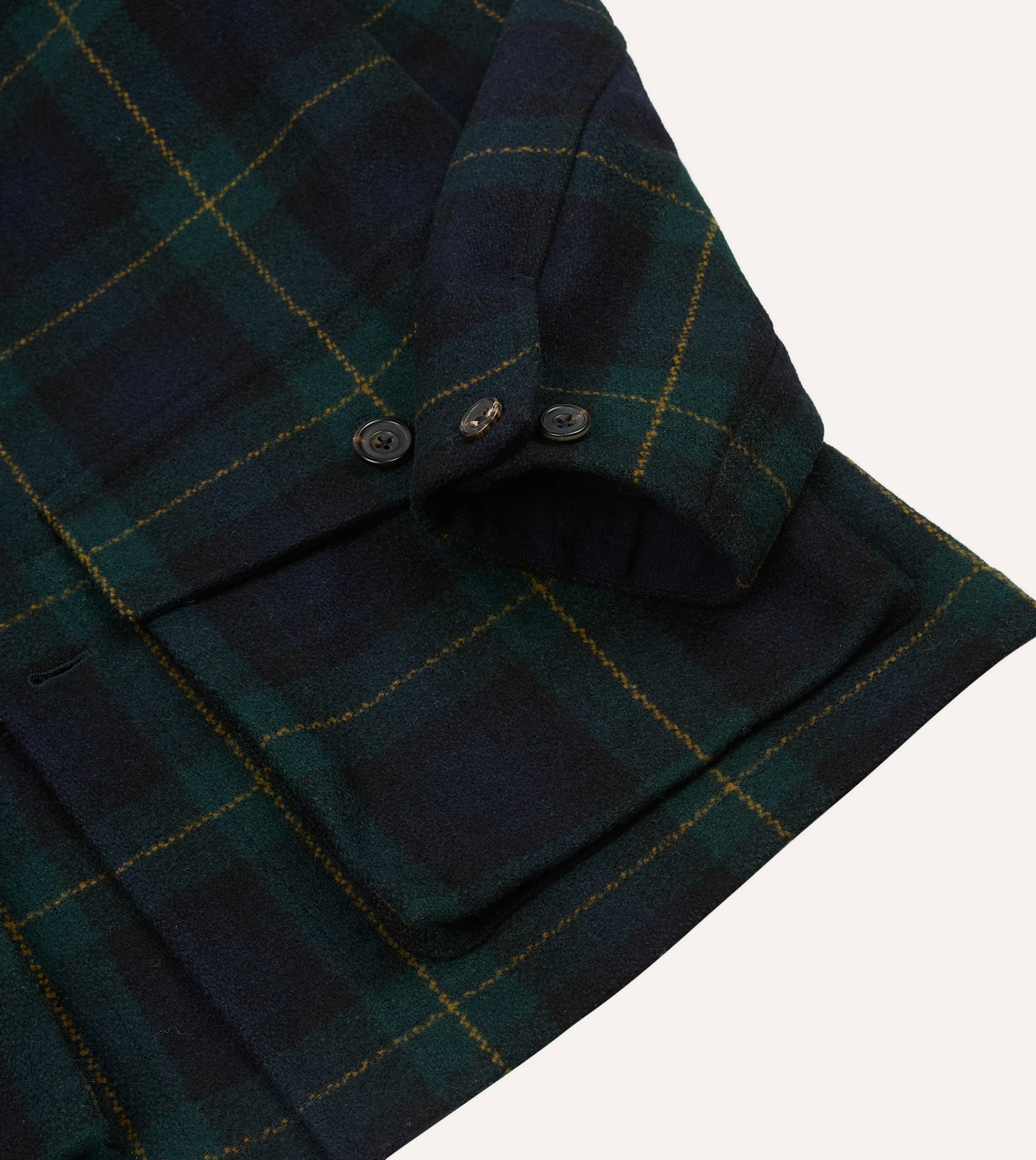 Johnston Check Melton Wool Donkey Jacket