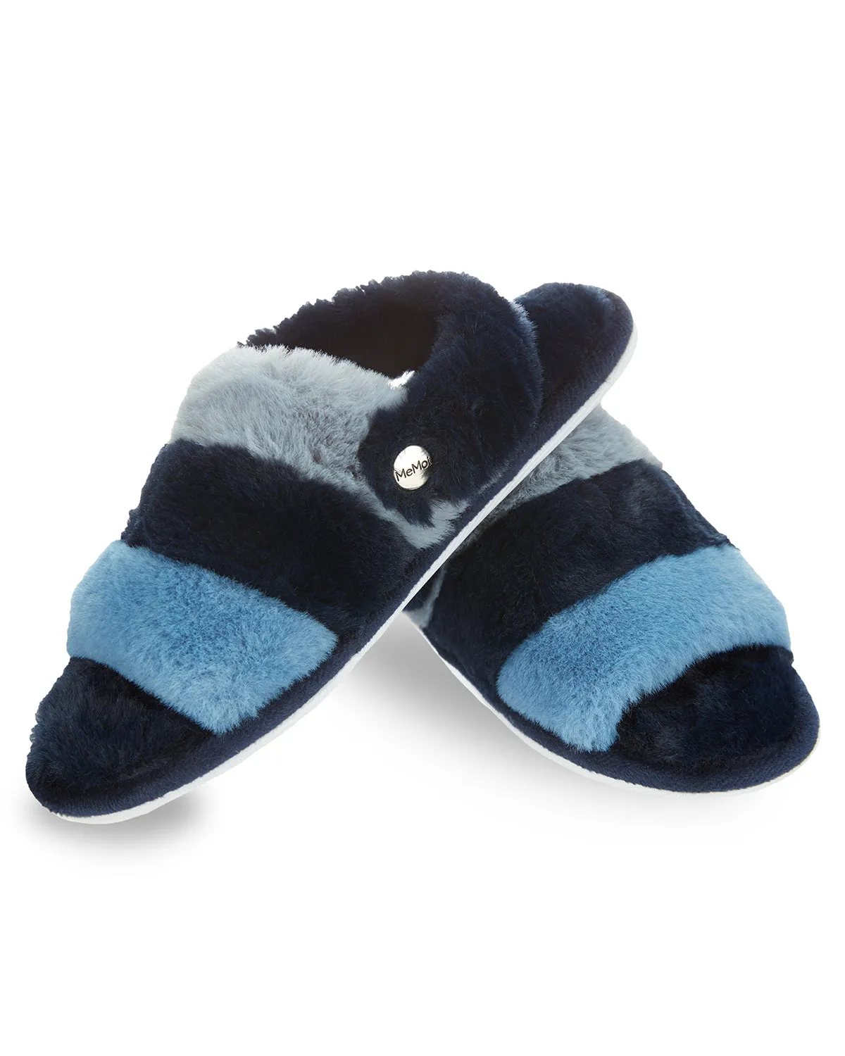 Kids' Colorblock Fur Plush Slippers