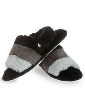 Kids' Colorblock Fur Plush Slippers