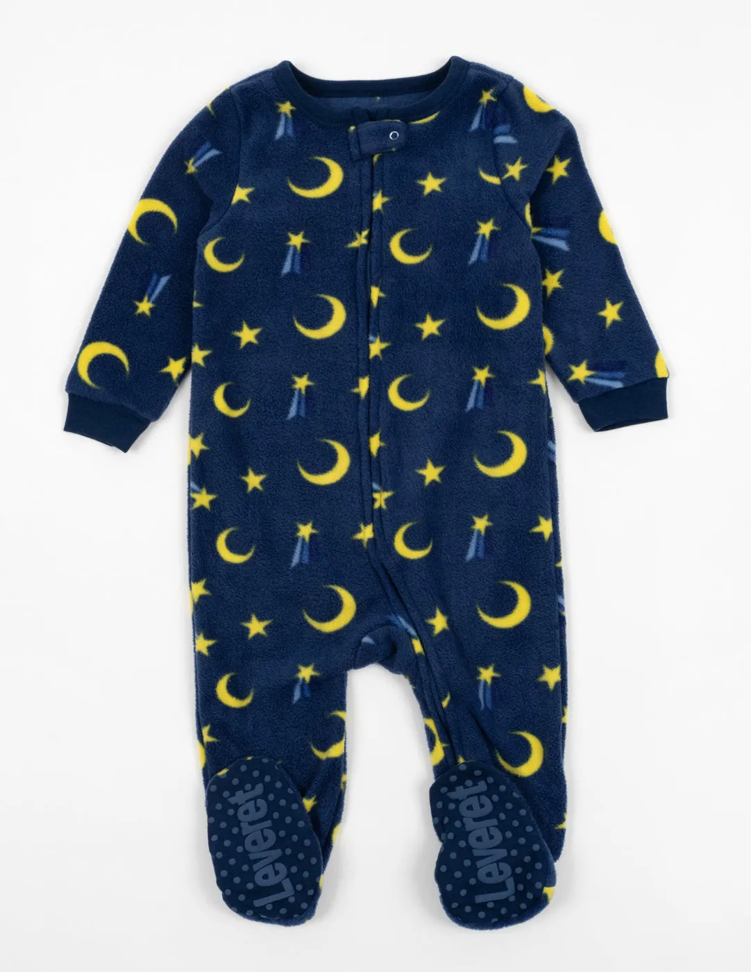 Kids Footed Fleece Moon Pajamas