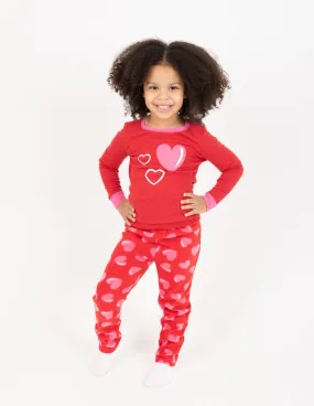 Kid's Hearts Fleece Set