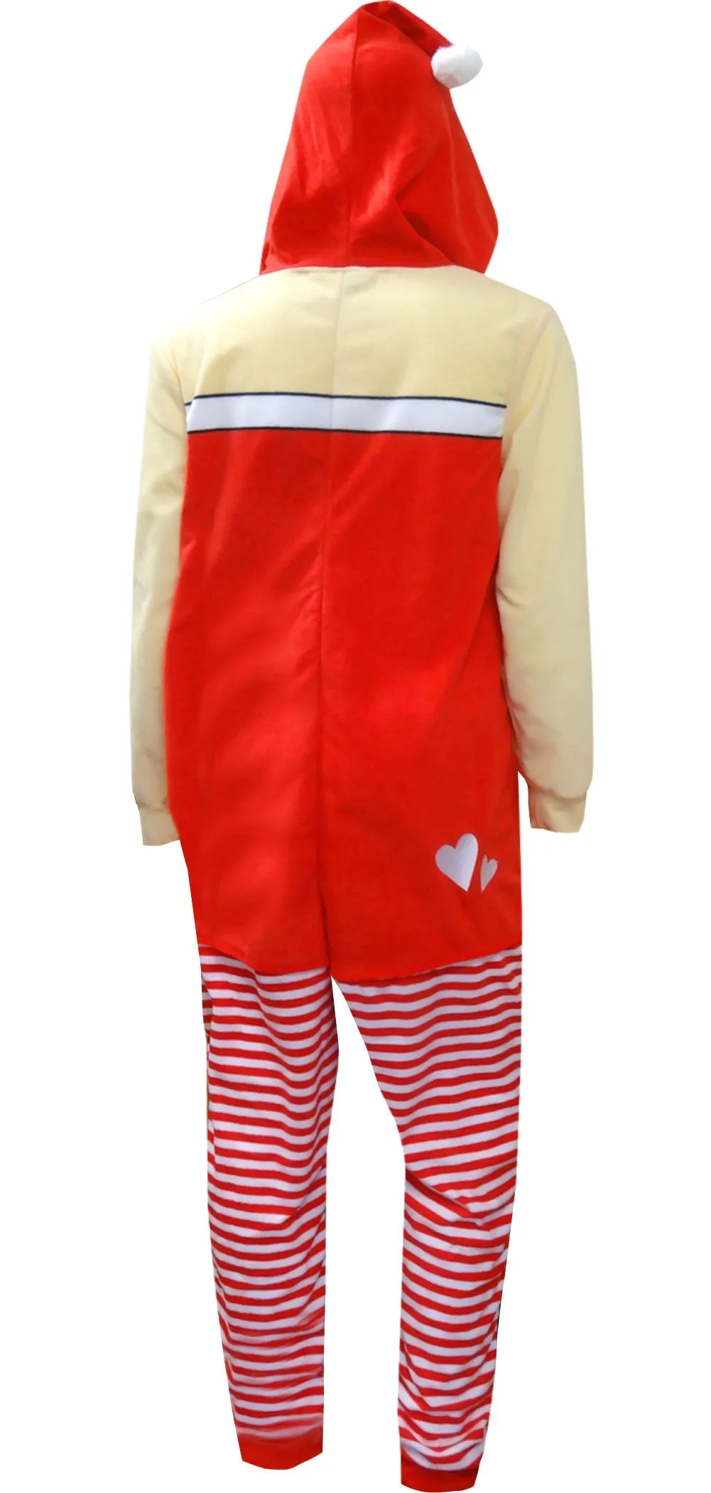 Mrs Santa Claus Onesie Hooded Skirted Union Suit Pajama