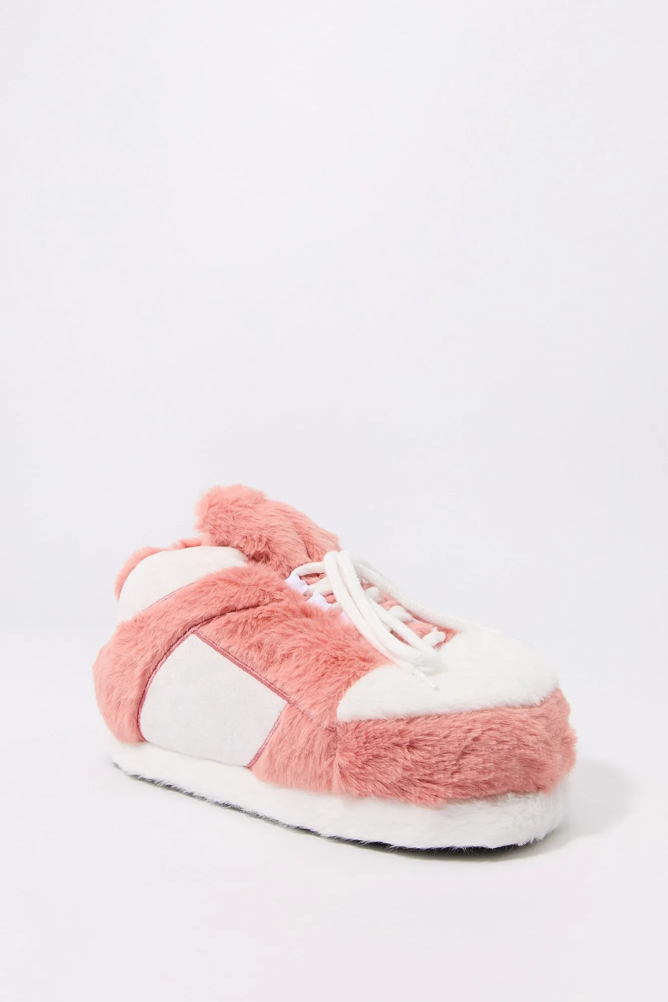 Plush Sneaker Slipper