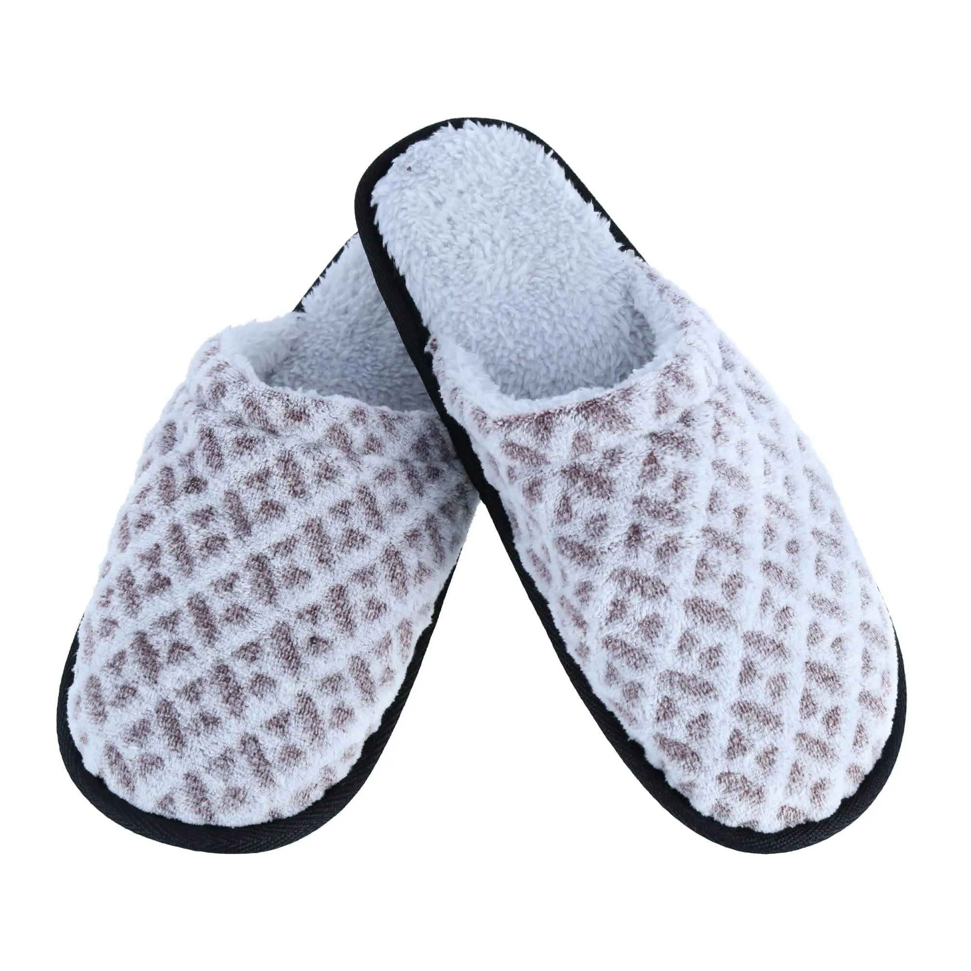 Polar Extreme Women's Plush Patterned Sherpa Lined Slippers