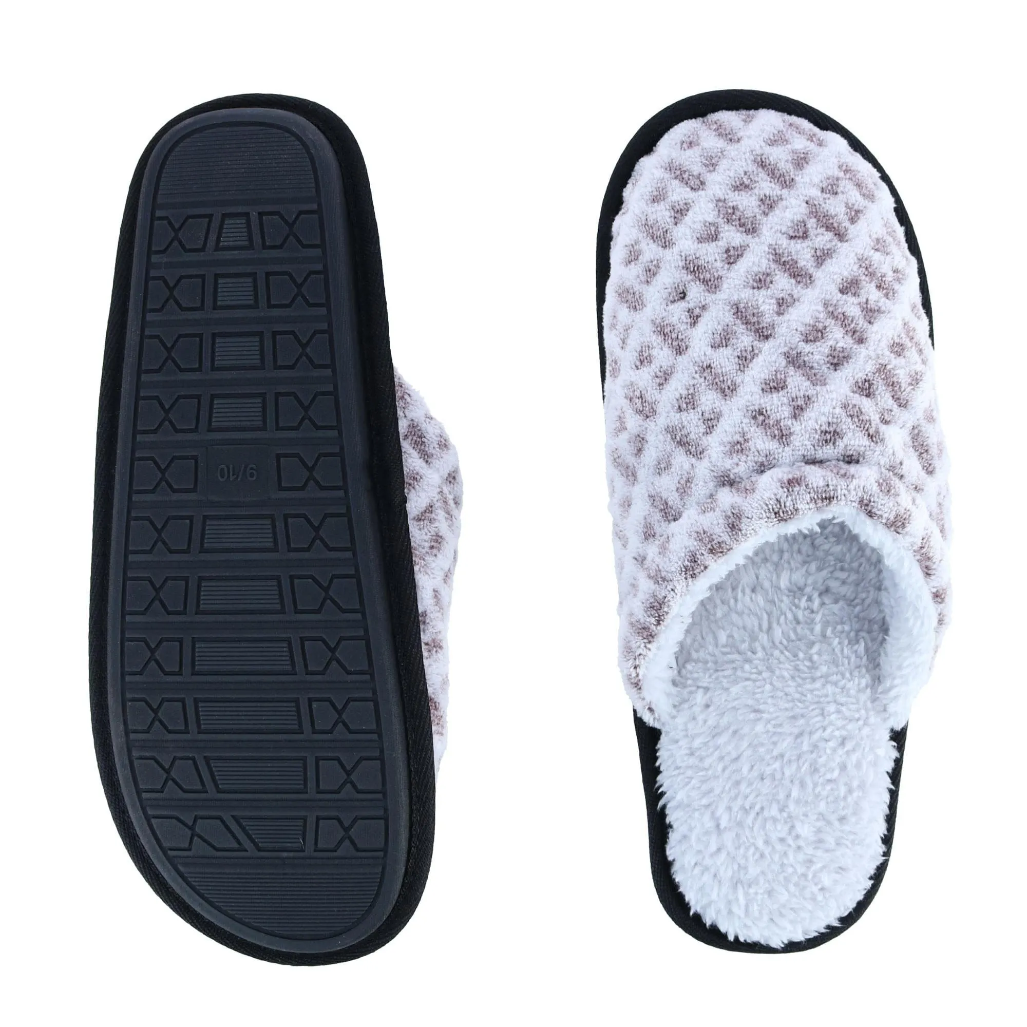 Polar Extreme Women's Plush Patterned Sherpa Lined Slippers