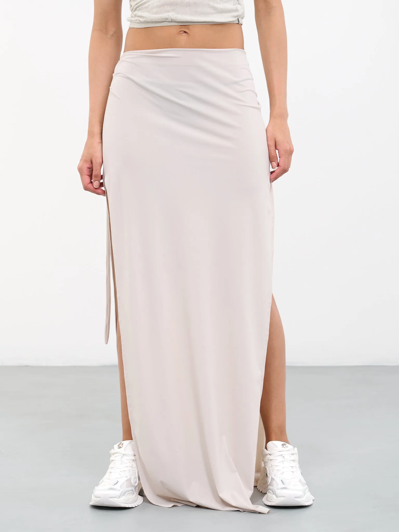 Slit Maxi Skirt (02-04-03-02-BEIGE)