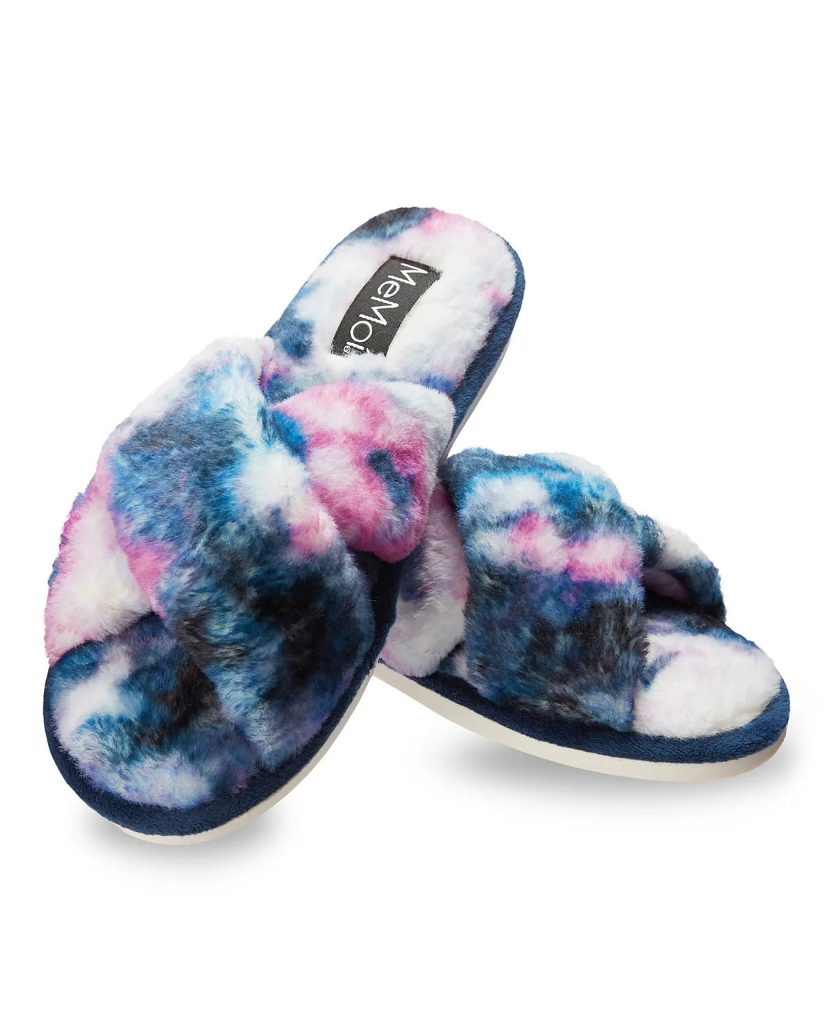 Stardust Tie Dye Plush Slippers