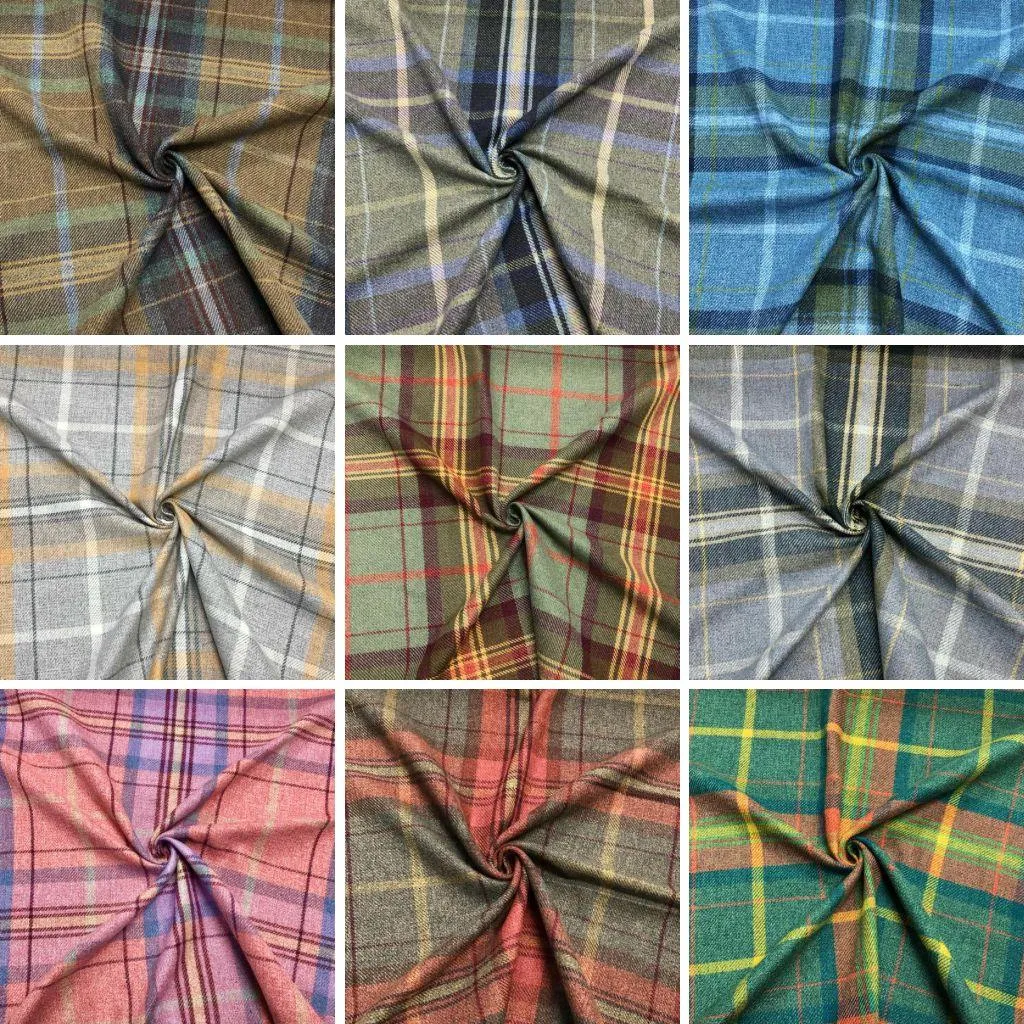 Tartan Wool Touch Fabric