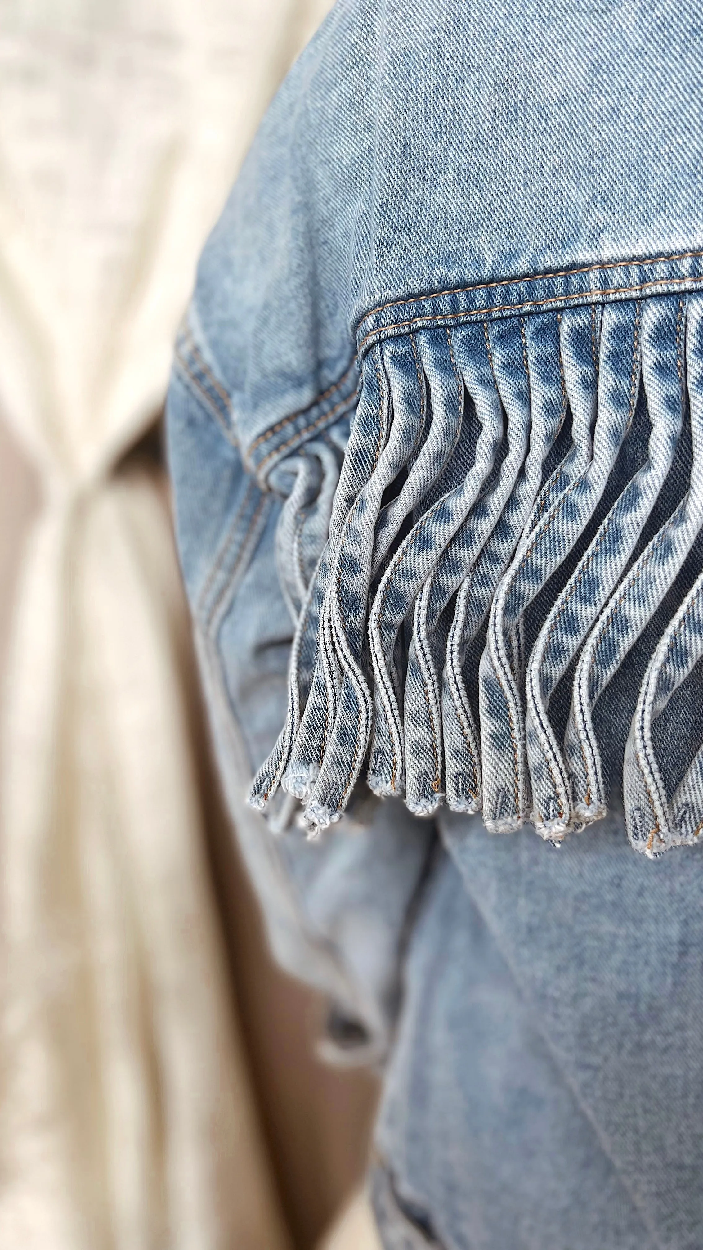 The Desperado Fringe Denim Jacket