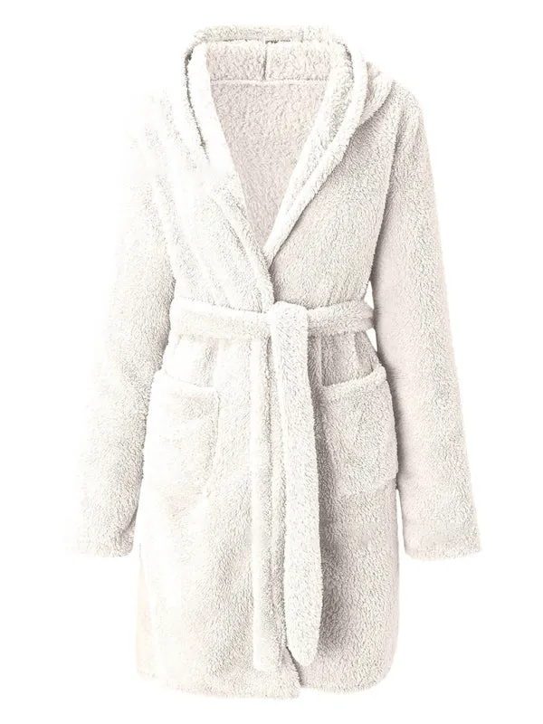 Trendy Hooded Bathrobe for Cozy Days at Home