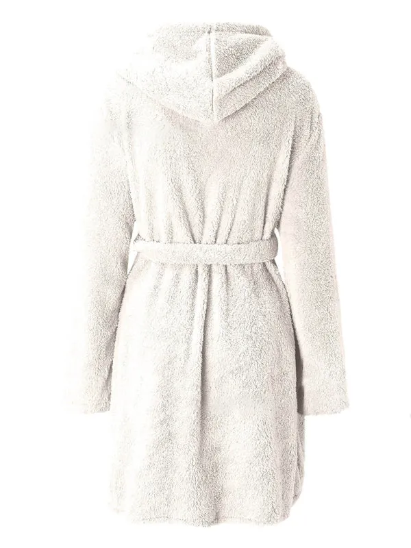 Trendy Hooded Bathrobe for Cozy Days at Home