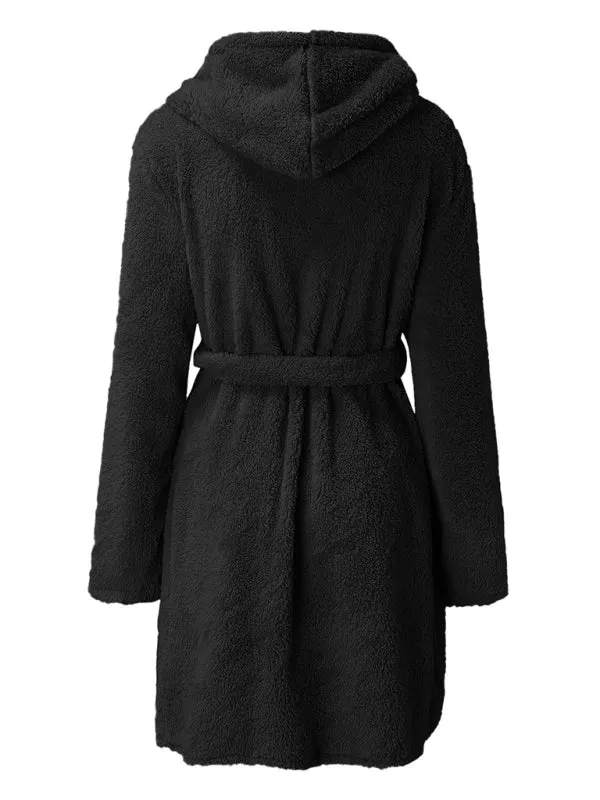 Trendy Hooded Bathrobe for Cozy Days at Home