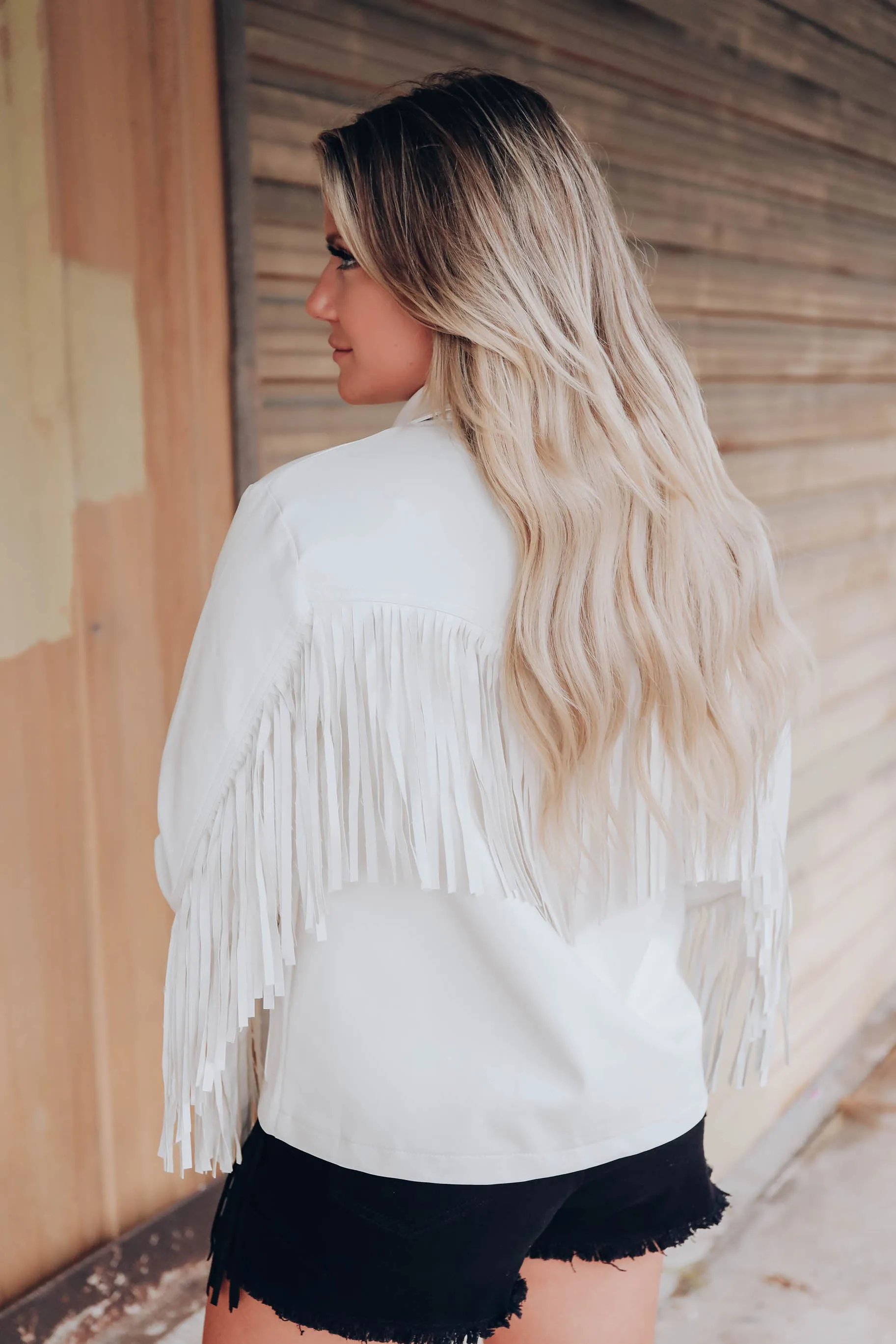 Upgrade Your Fringe PU Jacket