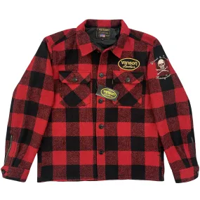 Vanson Leathers Buffalo Check Shirt Jacket - XL