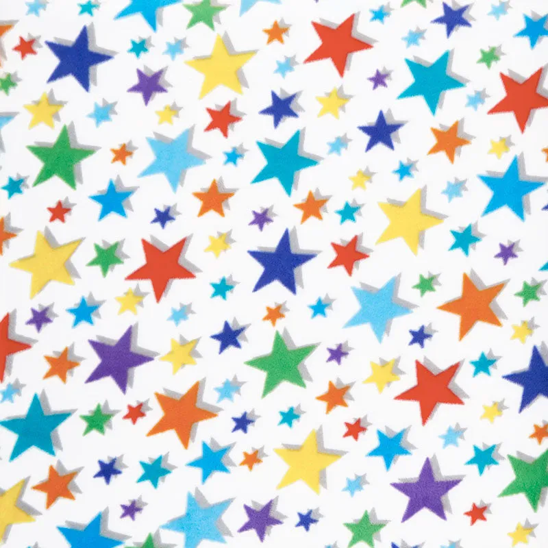 Winterfleece Prints - You're a Star White Yardage