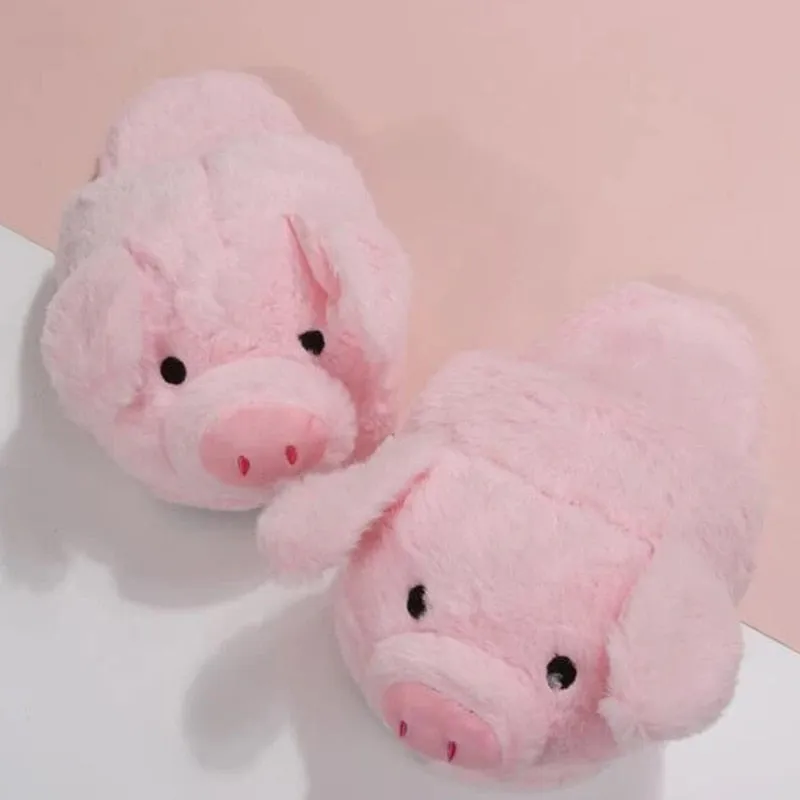 Womens Animal Fluffy Slippers