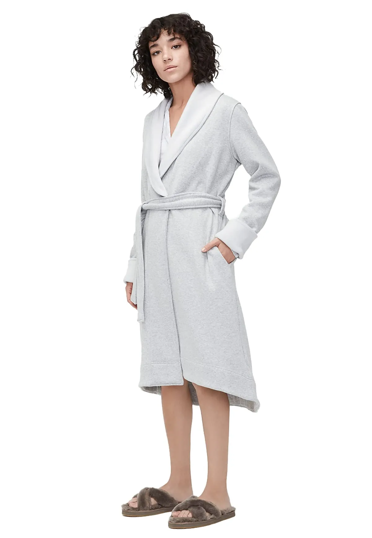 Women's Apparel UGG DUFFIELD II Shawl Collar Robe 1095612 SEAL HEATHER