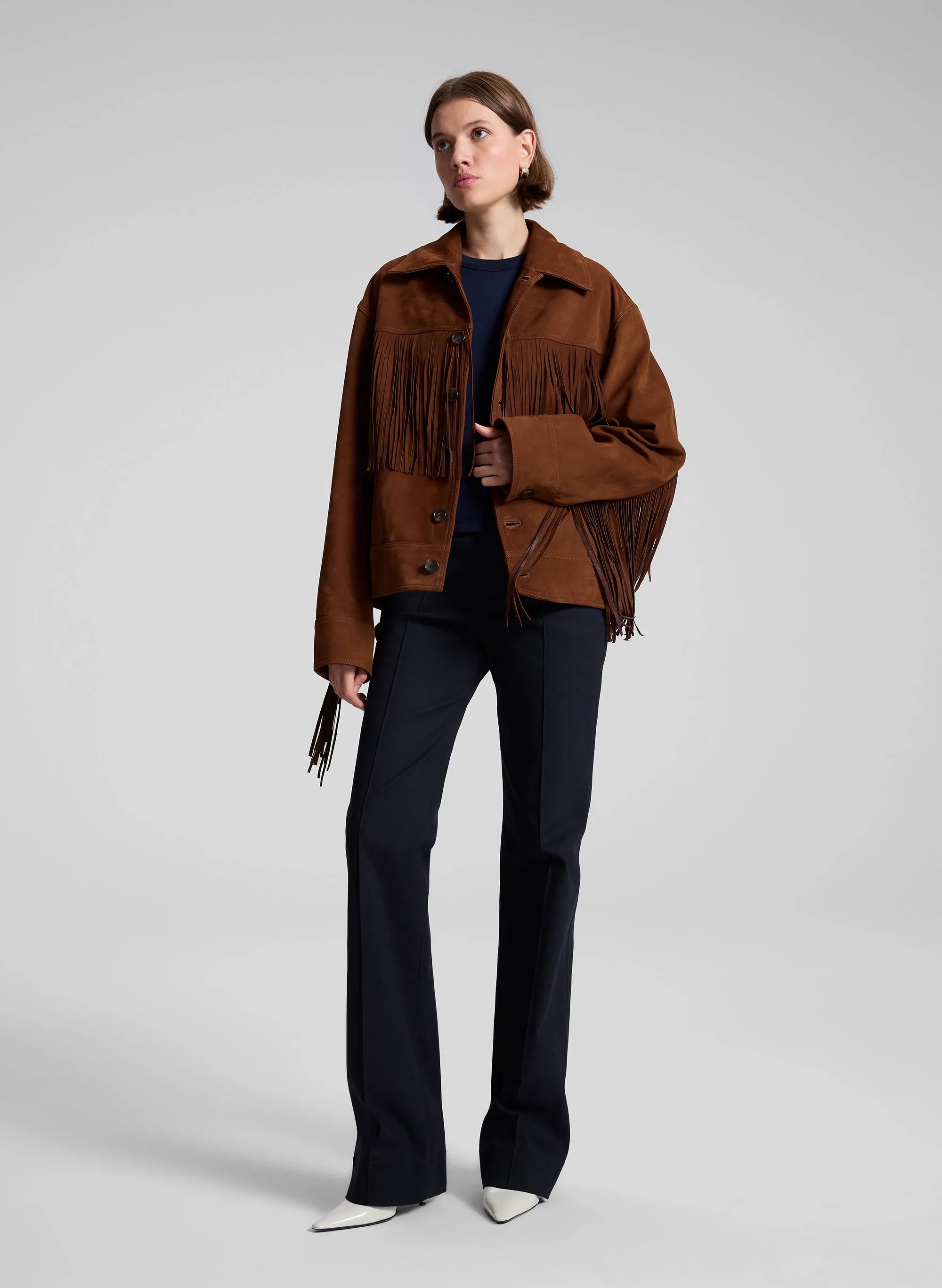 Wren Suede Fringe Jacket